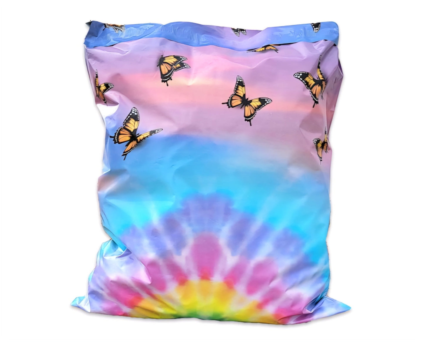 Rainbow Butterfly Poly Mailers Size 14x17 Colorful Shipping Bags - Shipping In Style