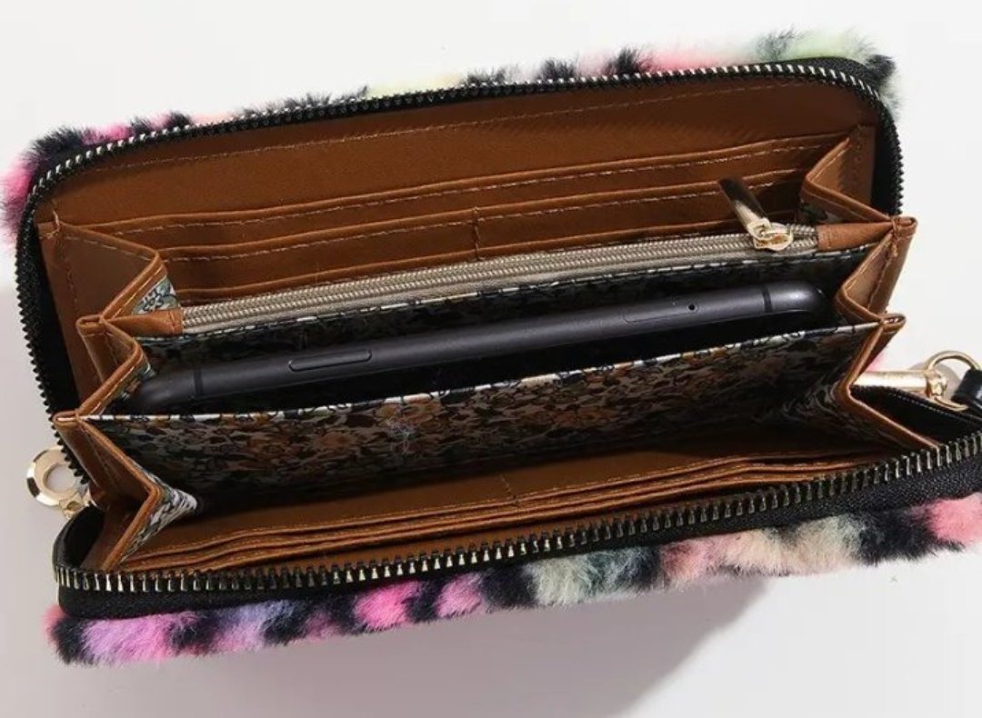 Rainbow Leopard Print Women's Wallet - Shipping In Style