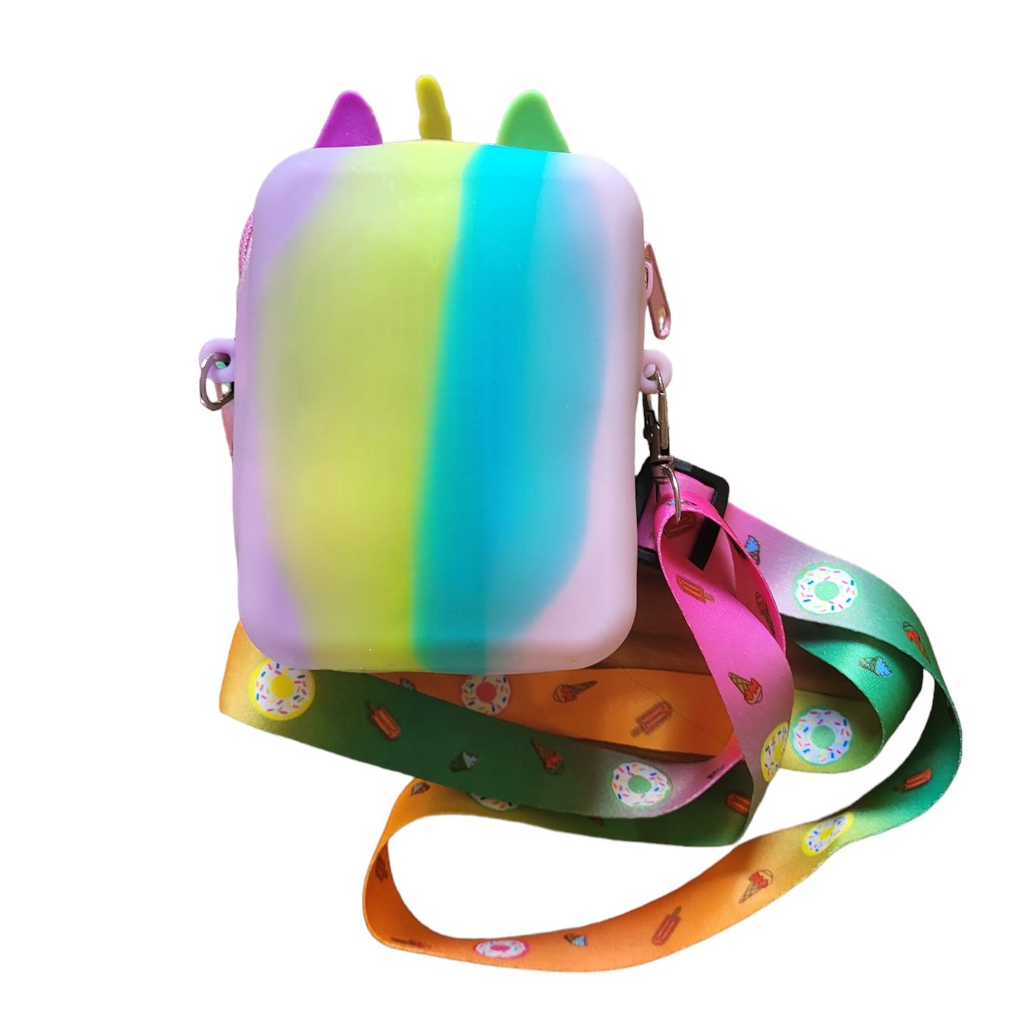 Rainbow Tie Dye Fidget Bubble Pop Crossbody Unicorn Purse - Shipping In Style