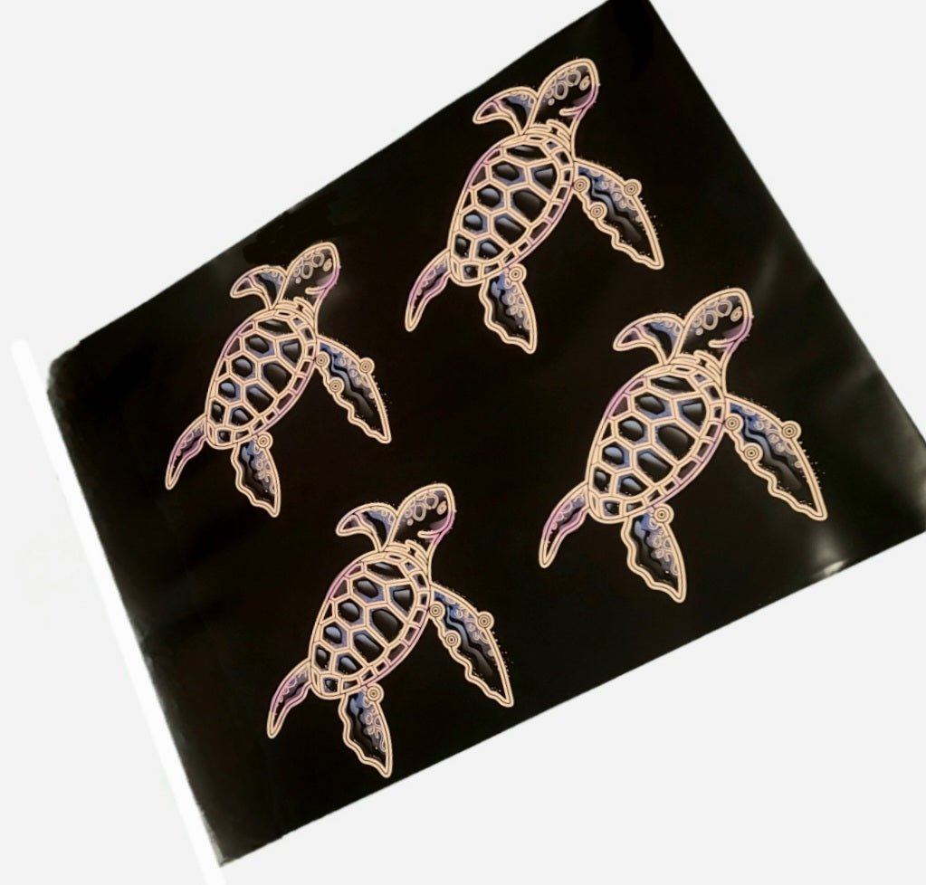 Rainbow Turtle Poly Mailers Size 10x13 Colorful Shipping Bags - Shipping In Style