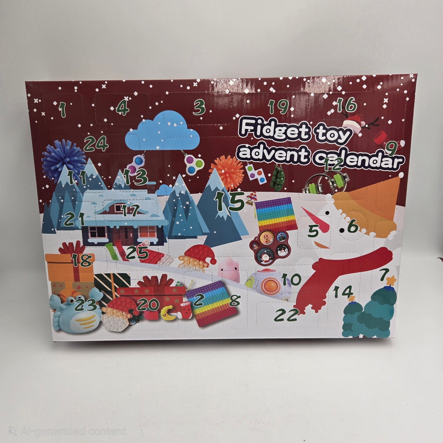 Fidget Toy Advent Calendar 25-Day Countdown To Christmas Fun Sensory Toys