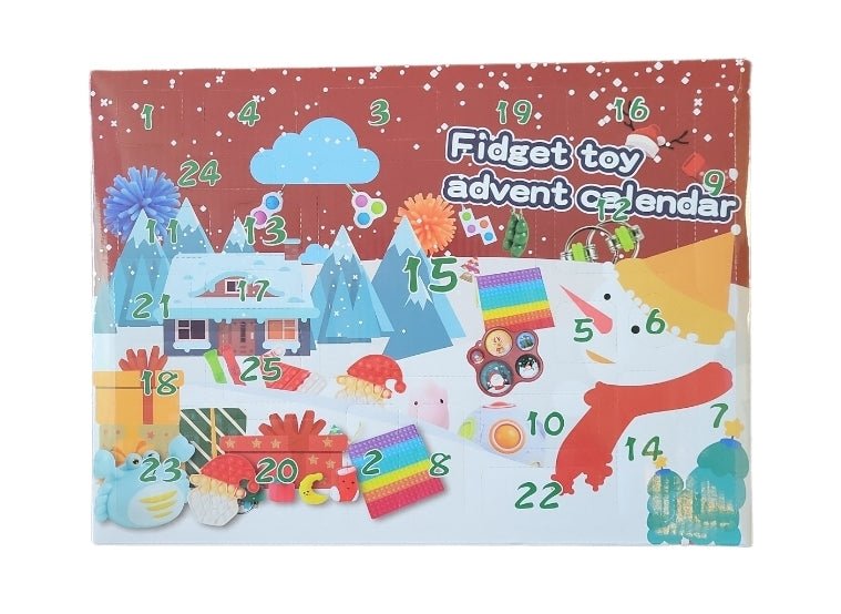 Fidget Toy Advent Calendar 25-Day Countdown To Christmas Fun Sensory Toys