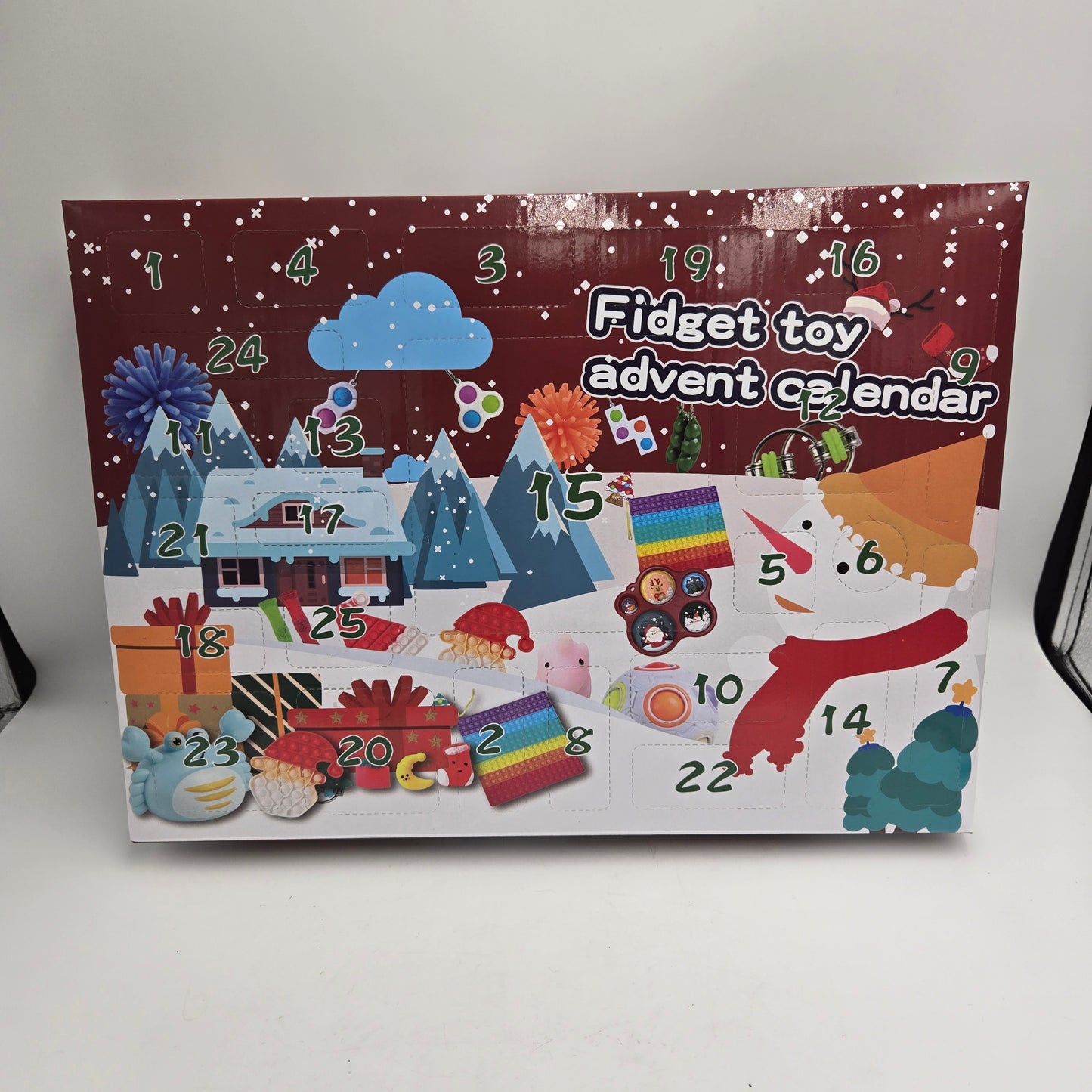 Fidget Toy Advent Calendar 25-Day Countdown To Christmas Fun Sensory Toys