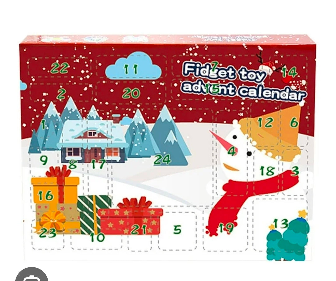 Fidget Toy Advent Calendar 25-Day Countdown To Christmas Fun Sensory Toys