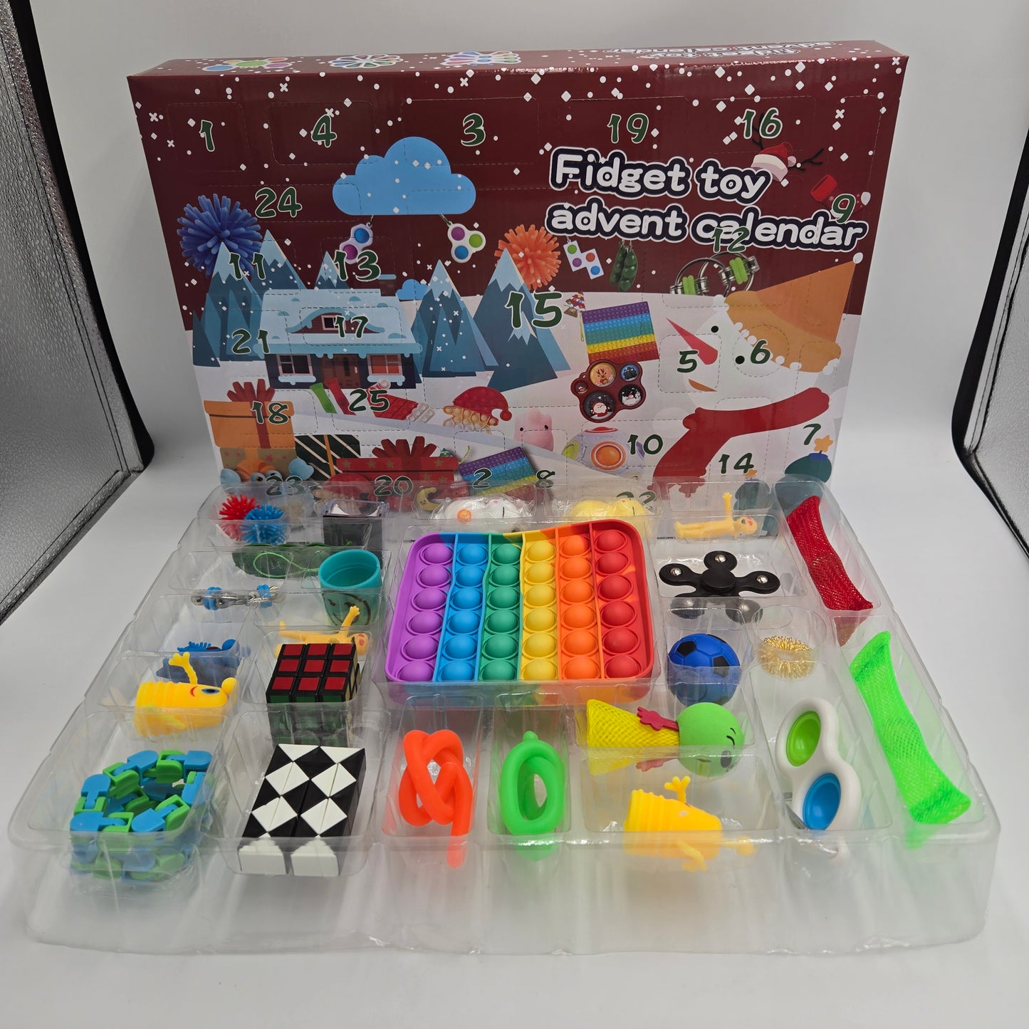 Fidget Toy Advent Calendar 25-Day Countdown To Christmas Fun Sensory Toys