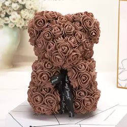 Rose Bear Floral Teddy Bear - Shipping In Style