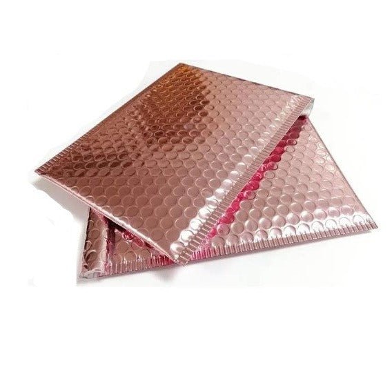 Rose Gold Bubble Mailers Size 8.5x12 Padded Shipping Bags - Shipping In Style