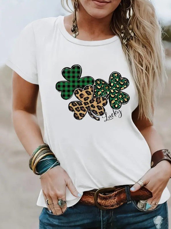 Shamrock Clover Lucky Shirt - Shipping In Style