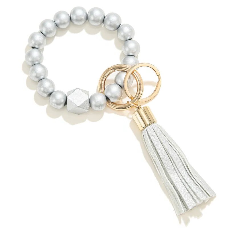 Silver Wristlet Keychain Bracelet - Shipping In Style