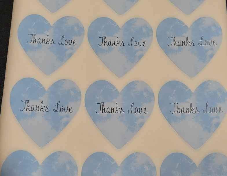 Sky Tie Dye Thank You Stickers 2.5 inch 300 Count Per Pack Shipping Supplies - Shipping In Style