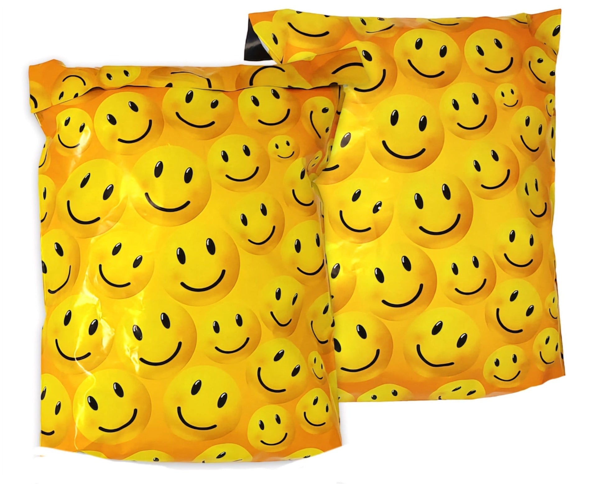 Smiley Face Poly Mailers Size 10x13 Emoji Shipping Bags - Shipping In Style