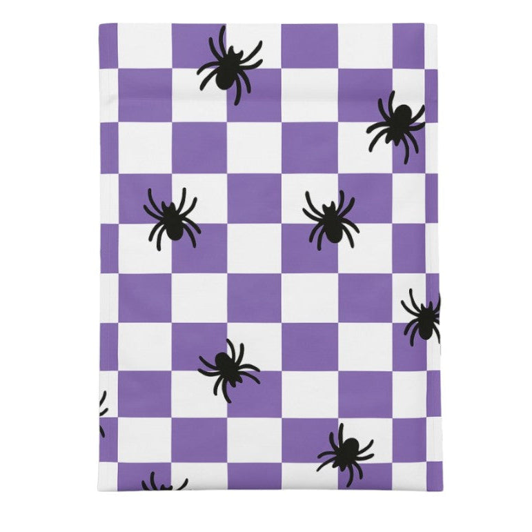 Spider Halloween Poly Mailers Size 6x9 Purple Check Shipping Bags