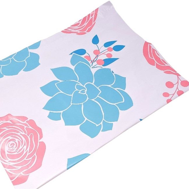 Succulent Flowers Poly Mailers Size 19x24 Colorful Shipping Bags - Shipping In Style