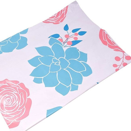 Succulent Flowers Poly Mailers Size 19x24 Colorful Shipping Bags - Shipping In Style