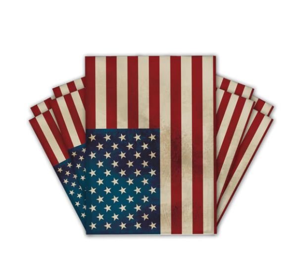 USA Flag Patriotic Poly Mailers Size 10x13 Spring Shipping Bags - Shipping In Style