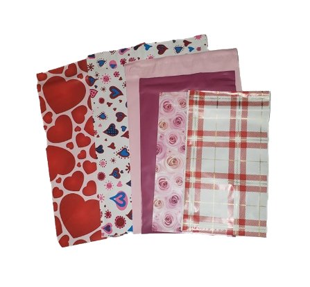 Valentine Bundle! Poly Mailers 30 Piece Variety of 4 Sizes 6x9, 7.5x10.5, 9x12, 10x13 Shipping Bags - Shipping In Style