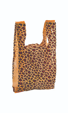Leopard Print T Shirt Merchandise Bags Pack of 35