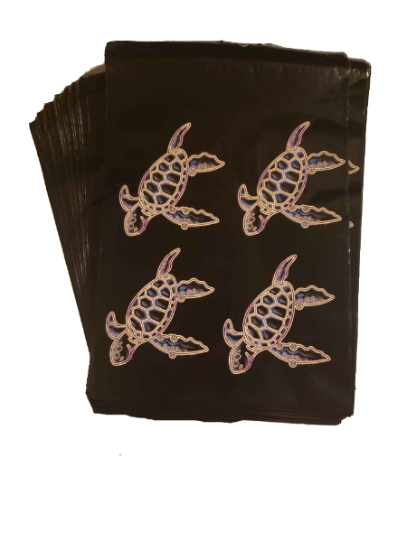 Turtle Iridescent Special Poly Mailers Size 10x13 Colorful Shipping Bags