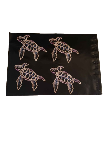 Turtle Iridescent Special Poly Mailers Size 10x13 Colorful Shipping Bags