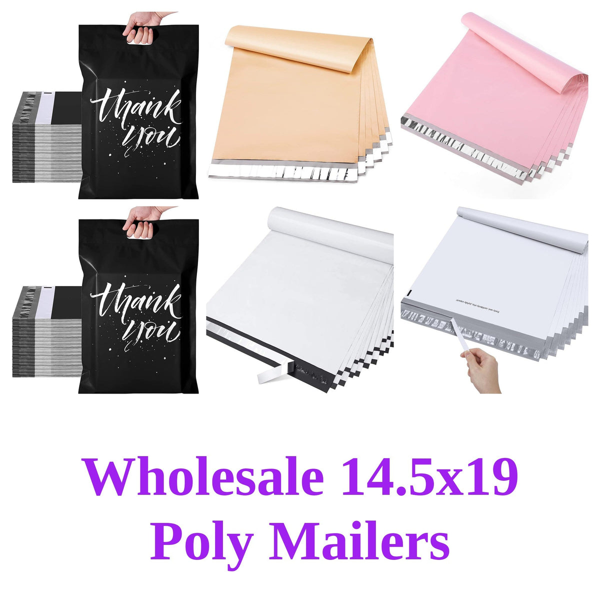 Wholesale 14.5x19 Poly Mailers - Shipping In Style