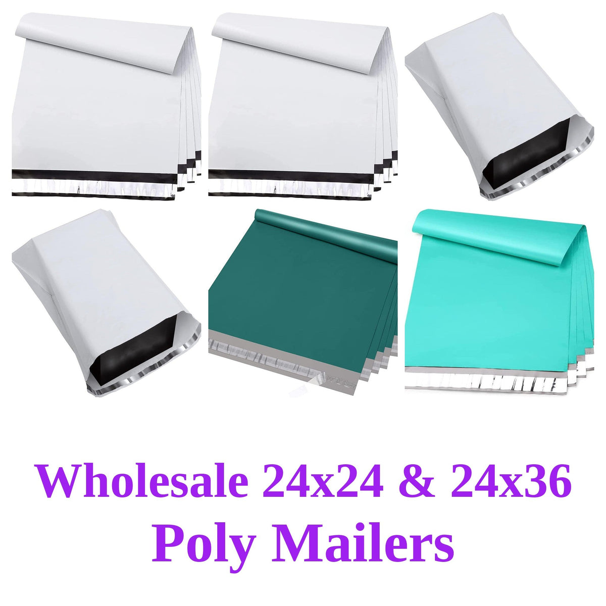 Wholesale 24x24 & 24x36 Poly Mailers - Shipping In Style