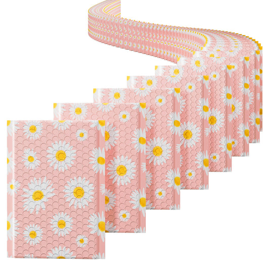 6x10 Inch Color Printing Bubble| Usable Size 6x9"| Mailers Daisy