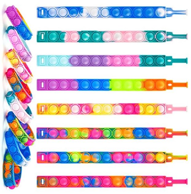 10 Pack Bubble Pop Bracelets Party Favors and Gifts - Shipping In Style