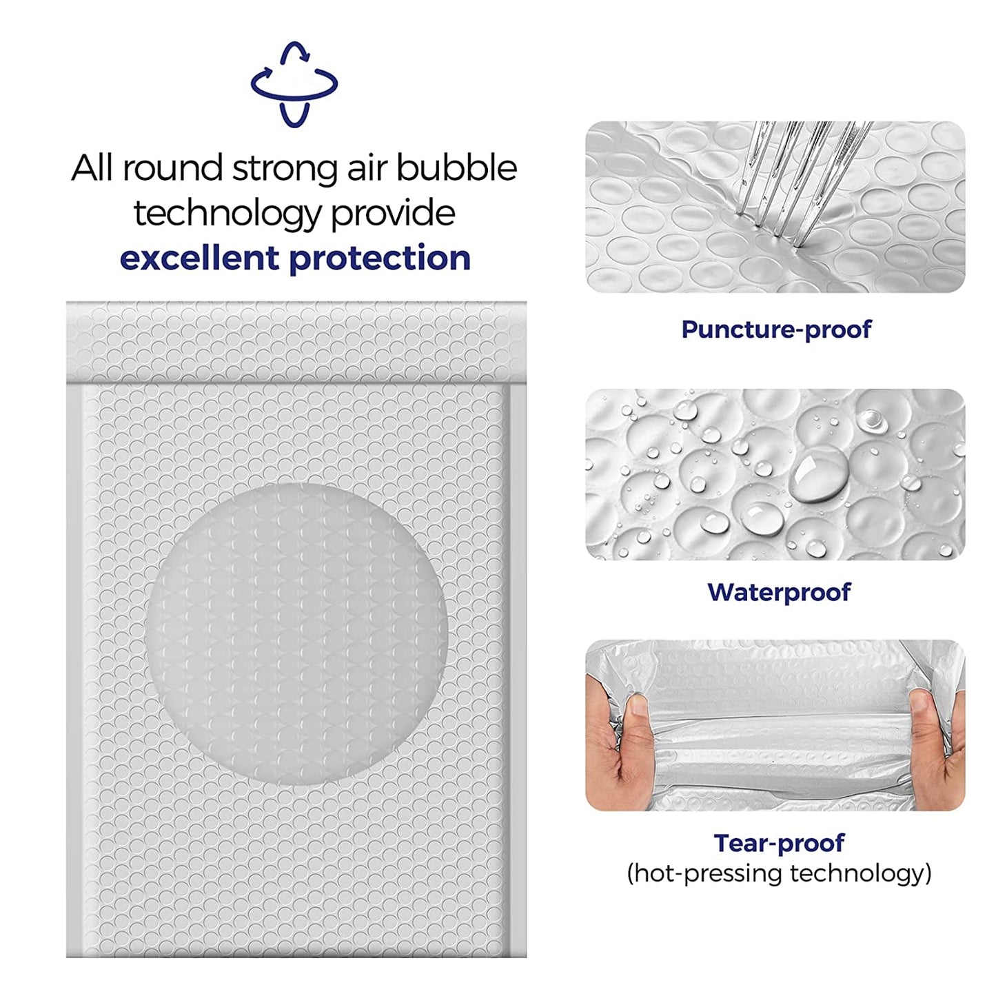 10.5x16 Inch Bubble Mailers #5|Usable Size 10.5x15"  | 250 Pack Wholesale