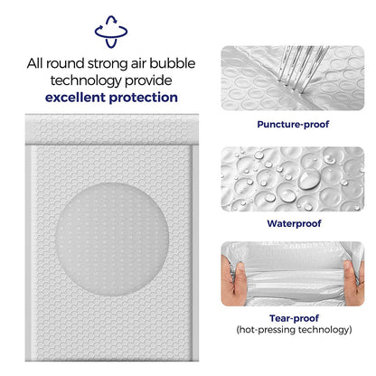 10.5x16 Inch Bubble Mailers #5|Usable Size 10.5x15"  | 250 Pack Wholesale
