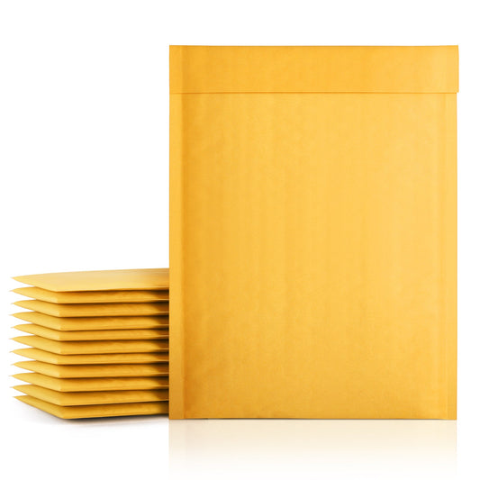 10.5x16 Kraft Bubble Mailer  #5 | Usable Size 10.5x15" | Yellow