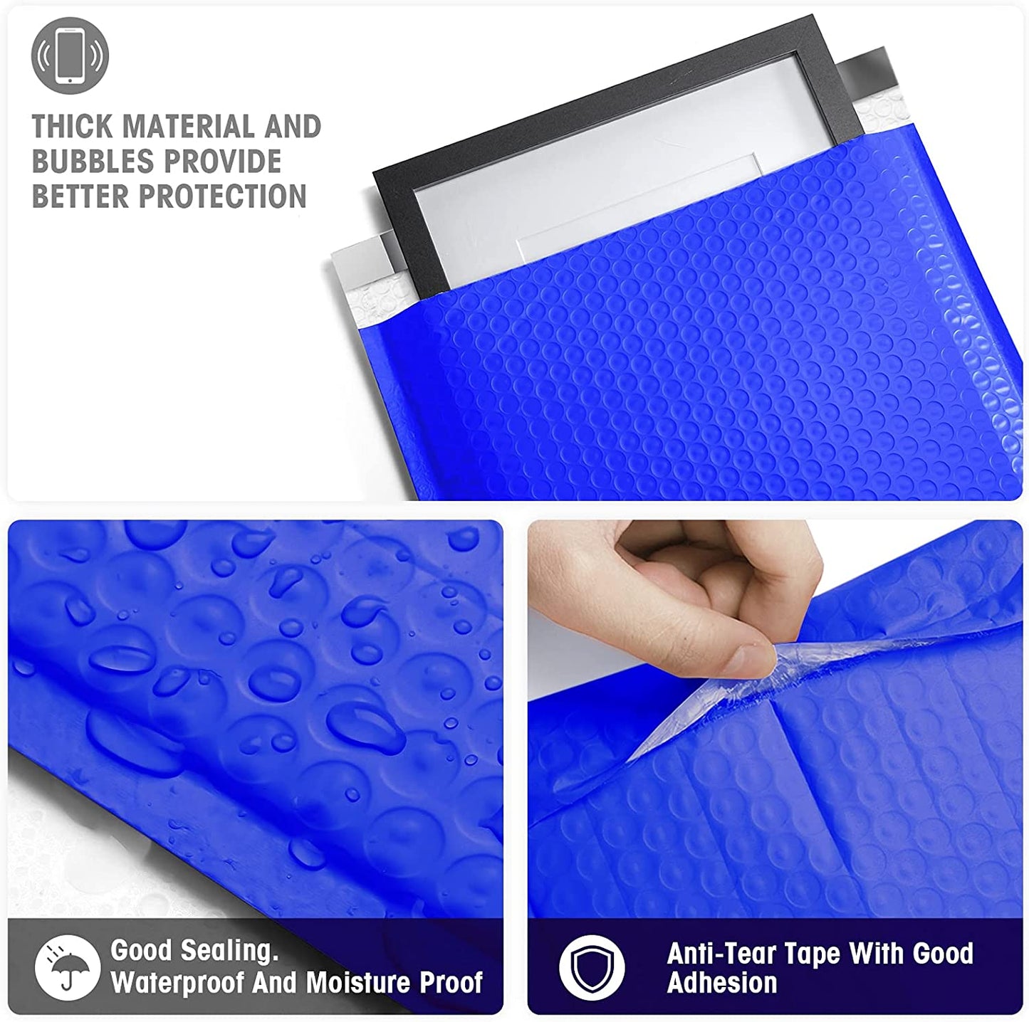 10.5x16 Bubble - Mailer Padded Envelope | Royal Blue - Shipping In Style