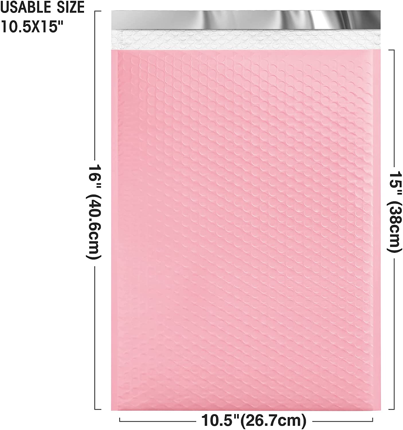 10.5x16 Bubble - Mailer Padded Envelope | Sakura Pink - Shipping In Style