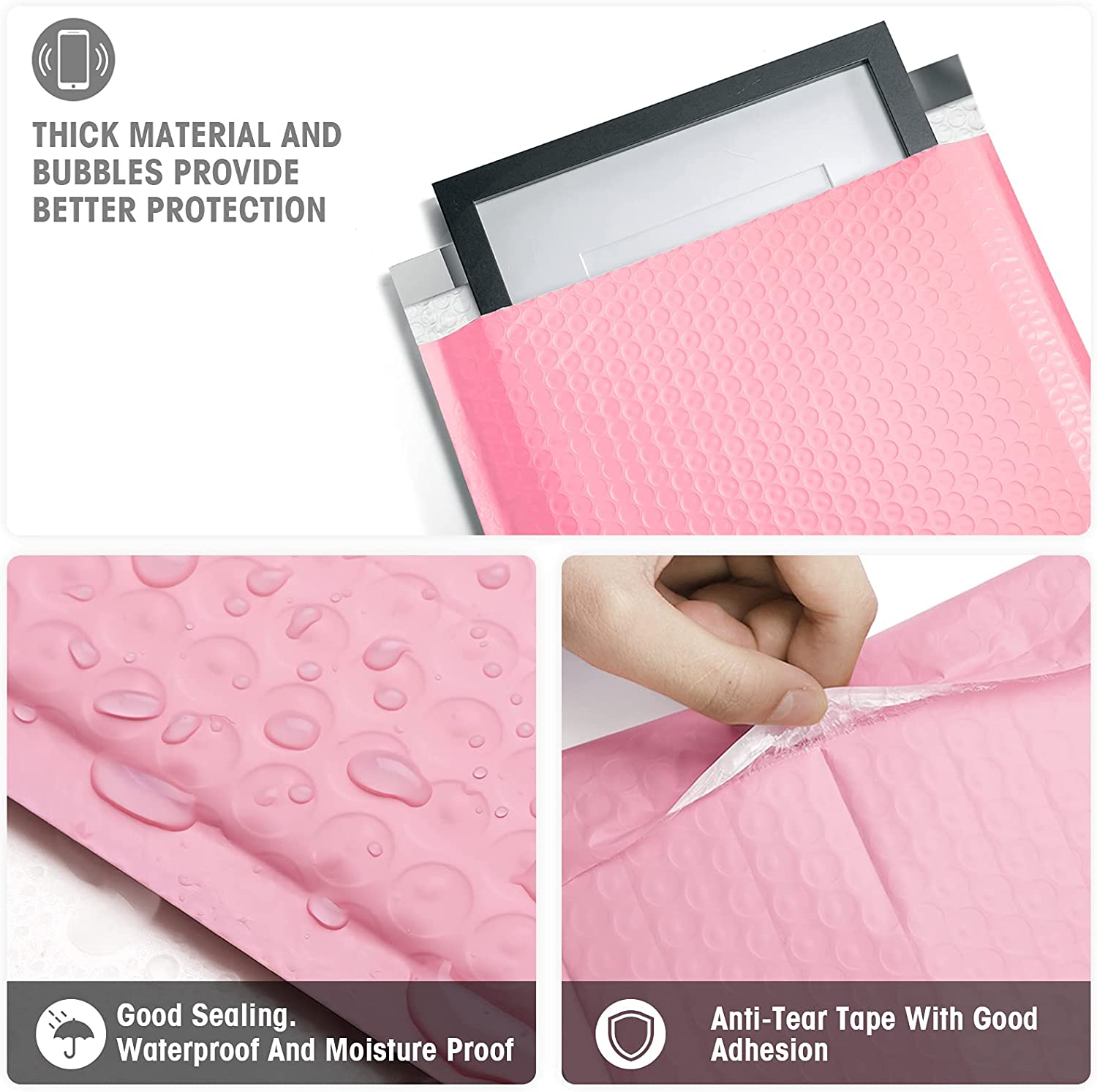 10.5x16 Bubble - Mailer Padded Envelope | Sakura Pink - Shipping In Style