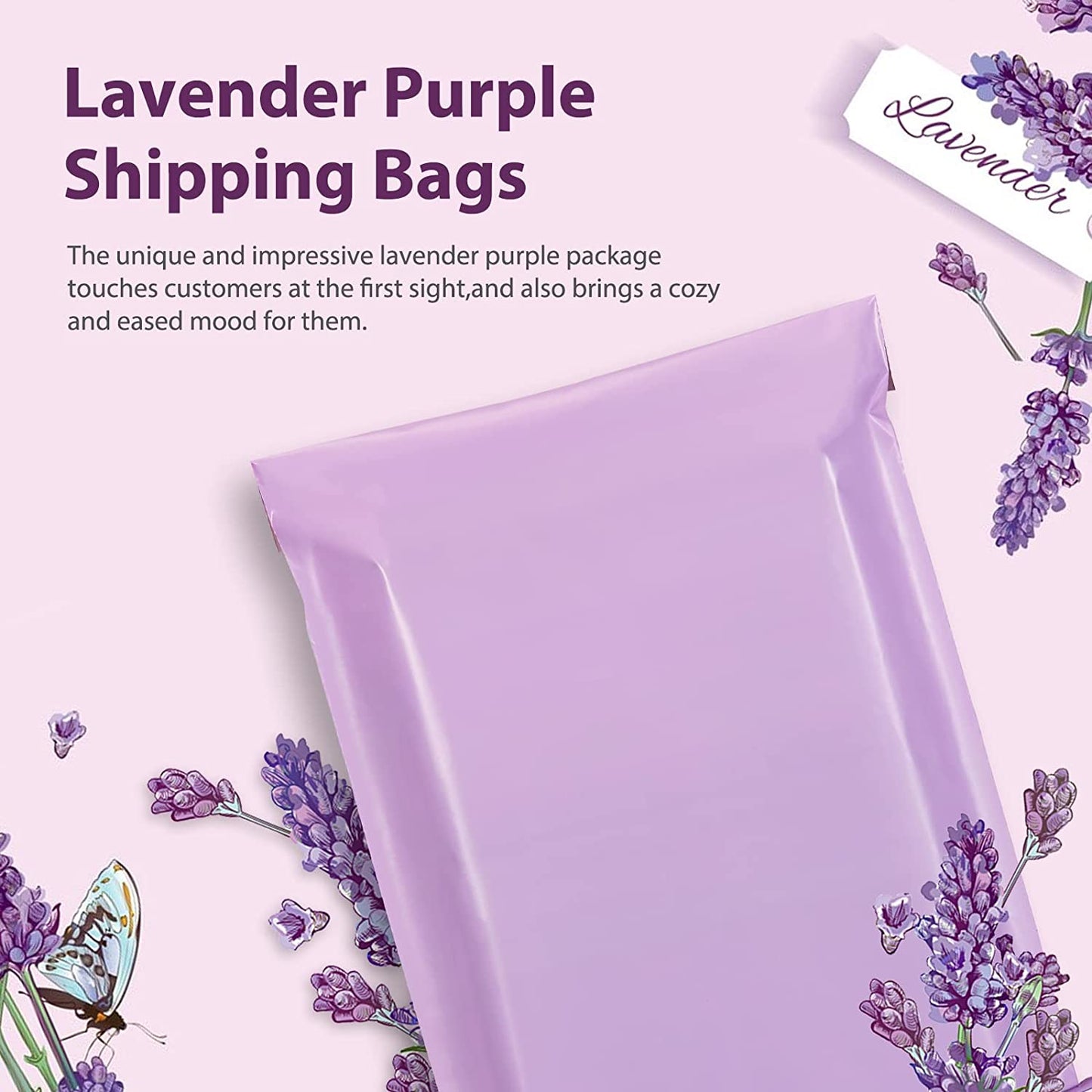 10x13 Poly - Mailer Envelope Shipping Bags | Light Purple - Shipping In Style