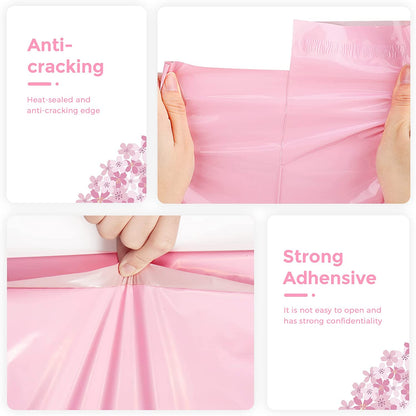 10x13 Poly - Mailer Envelope Shipping Bags | Sakura Pink - Shipping In Style