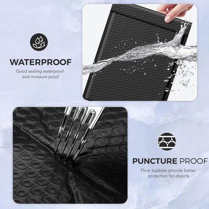10x14 Bubble Mailer Padded Envelope | Usable Size 10x13" | Black