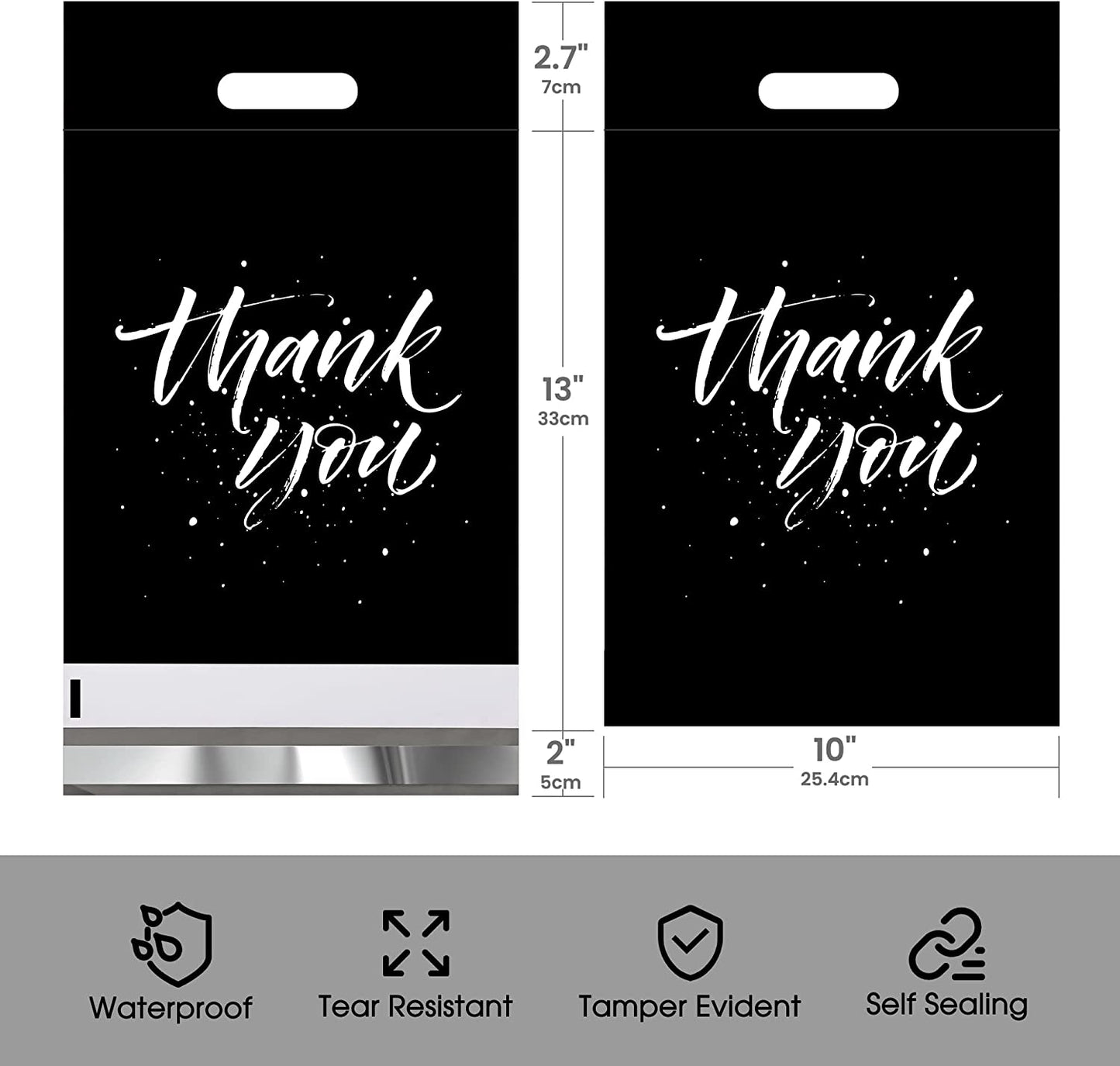 10x13 Poly Mailer Shipping Bags with Handle | 1000 Pack Wholesale