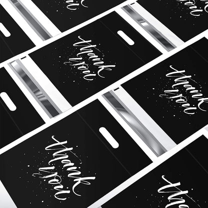 12x15.5 Poly Mailer Self-Sealing Envelope Shipping Bags with Handle Black