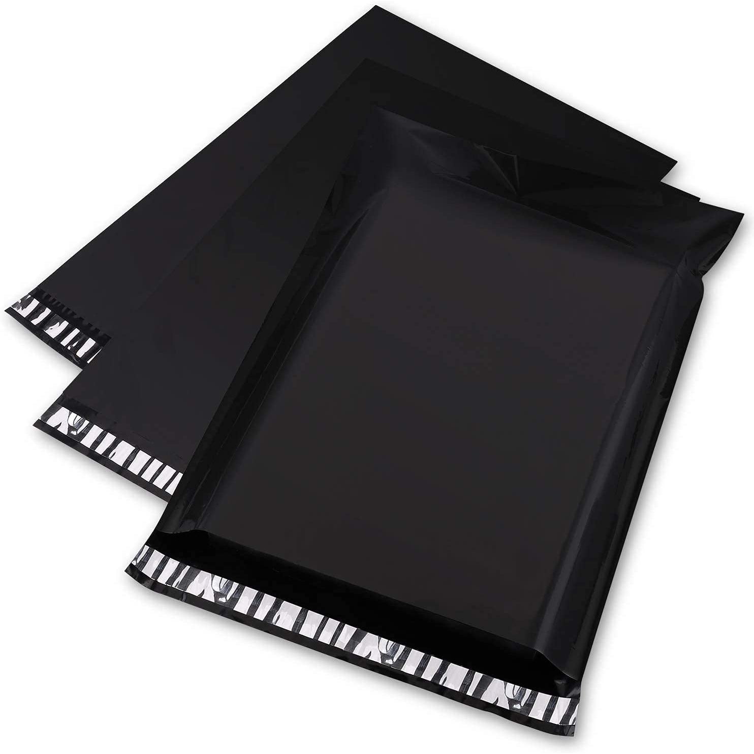 12x15.5 Poly - Mailer Envelope Shipping Bags | Black - Shipping In Style