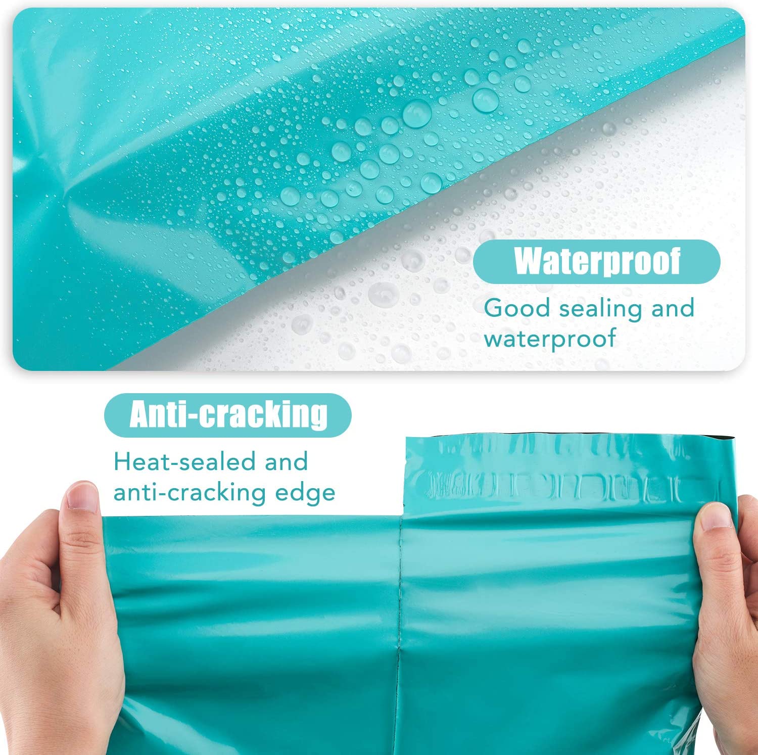 12x15.5 Poly - Mailer Envelope Shipping Bags | Teal - Shipping In Style