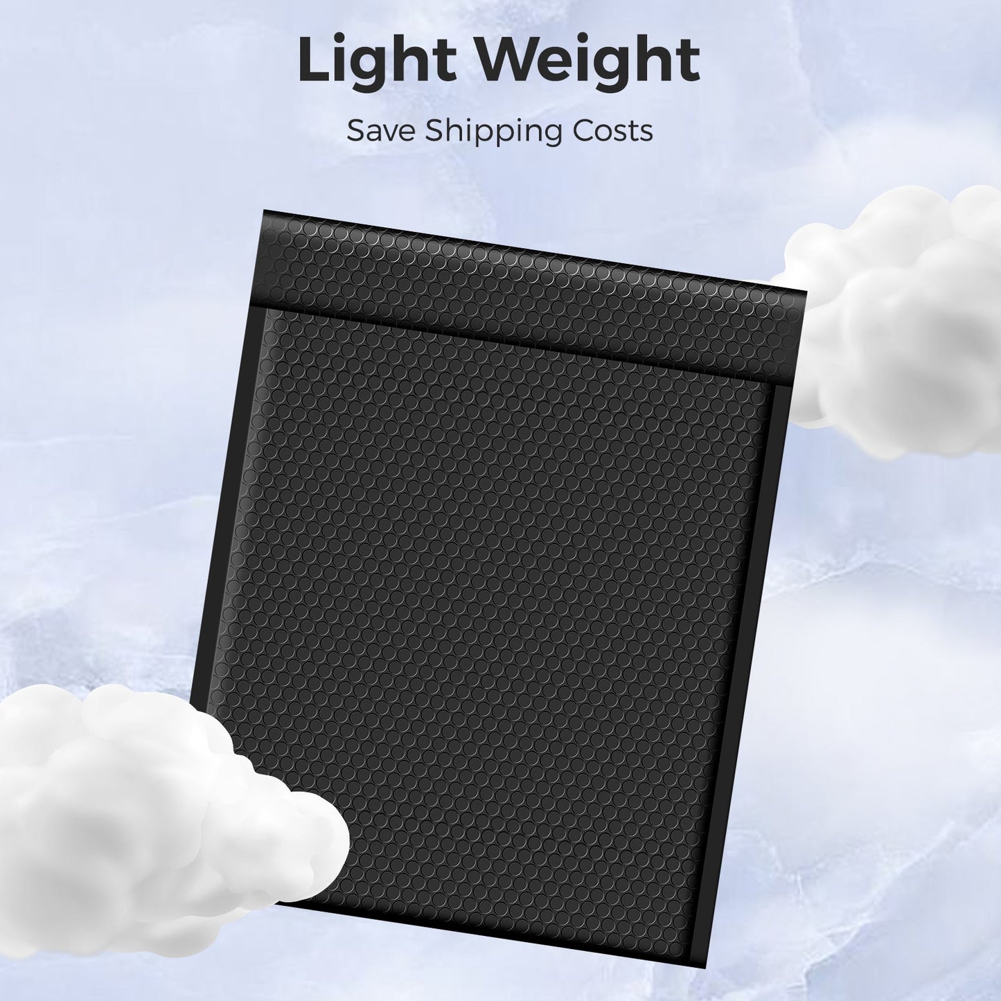 12x16 Bubble Mailer | Usable Size 12x15" | Black
