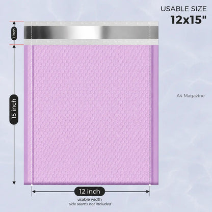 12x16 Bubble Mailer | Usable Size 12x15" | Light Purple
