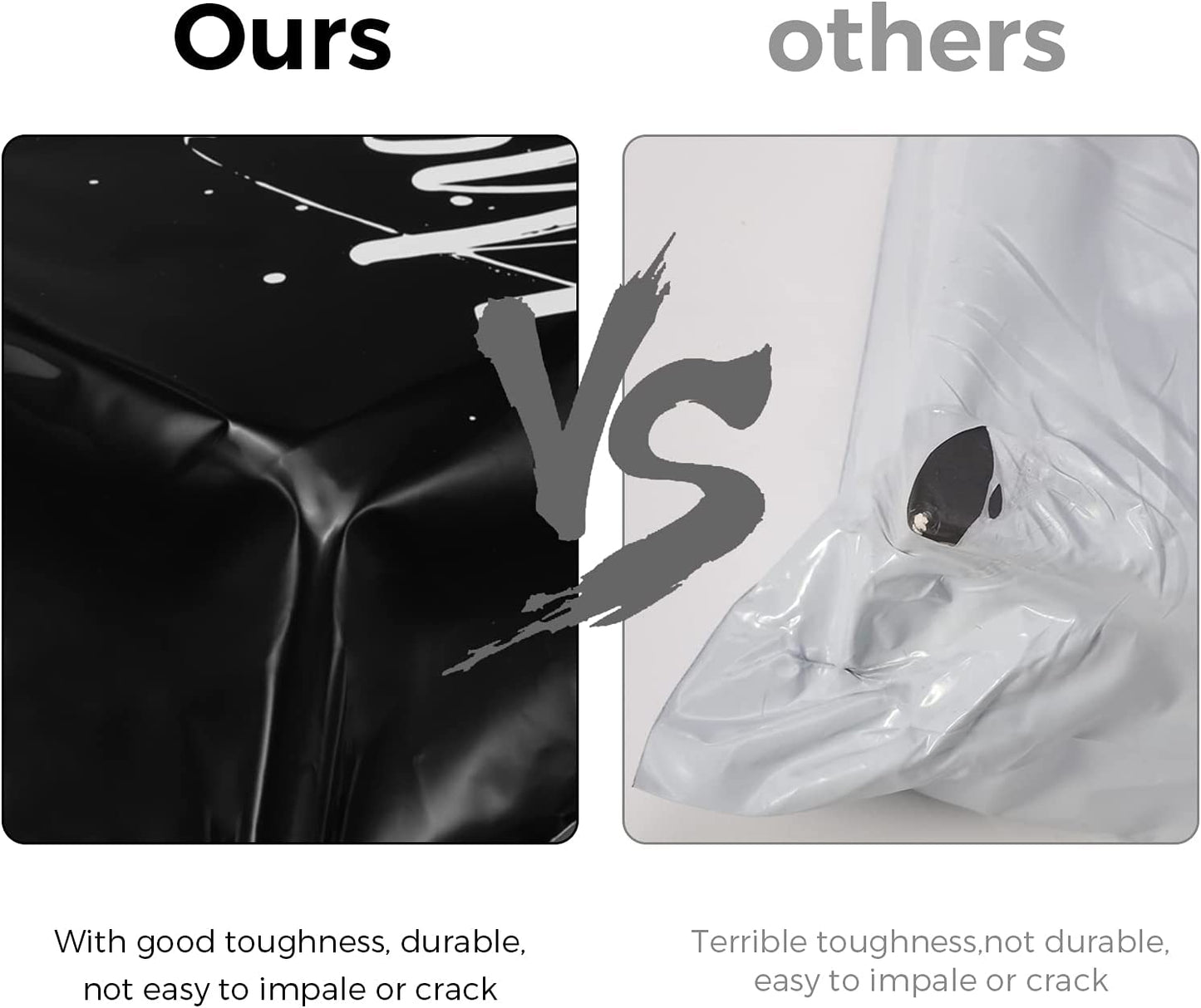 14.5x19 Poly Mailer Self-Sealing Envelope Shipping Bags with Handle | 500 Pack Wholesale