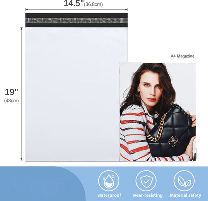 14.5x19 Inch Poly Mailers | 500 Pack Wholesale