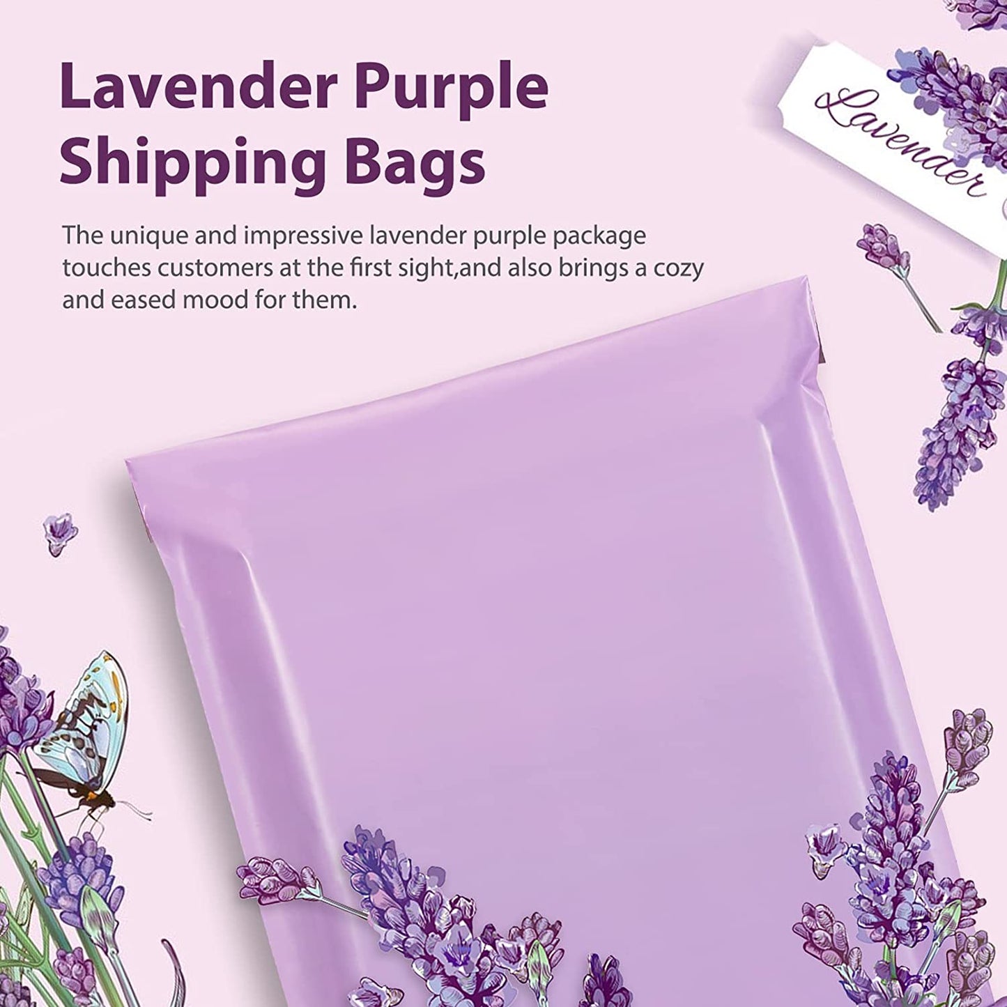 14.5x19 Poly - Mailer Envelope Shipping Bags | Light Purple - Shipping In Style