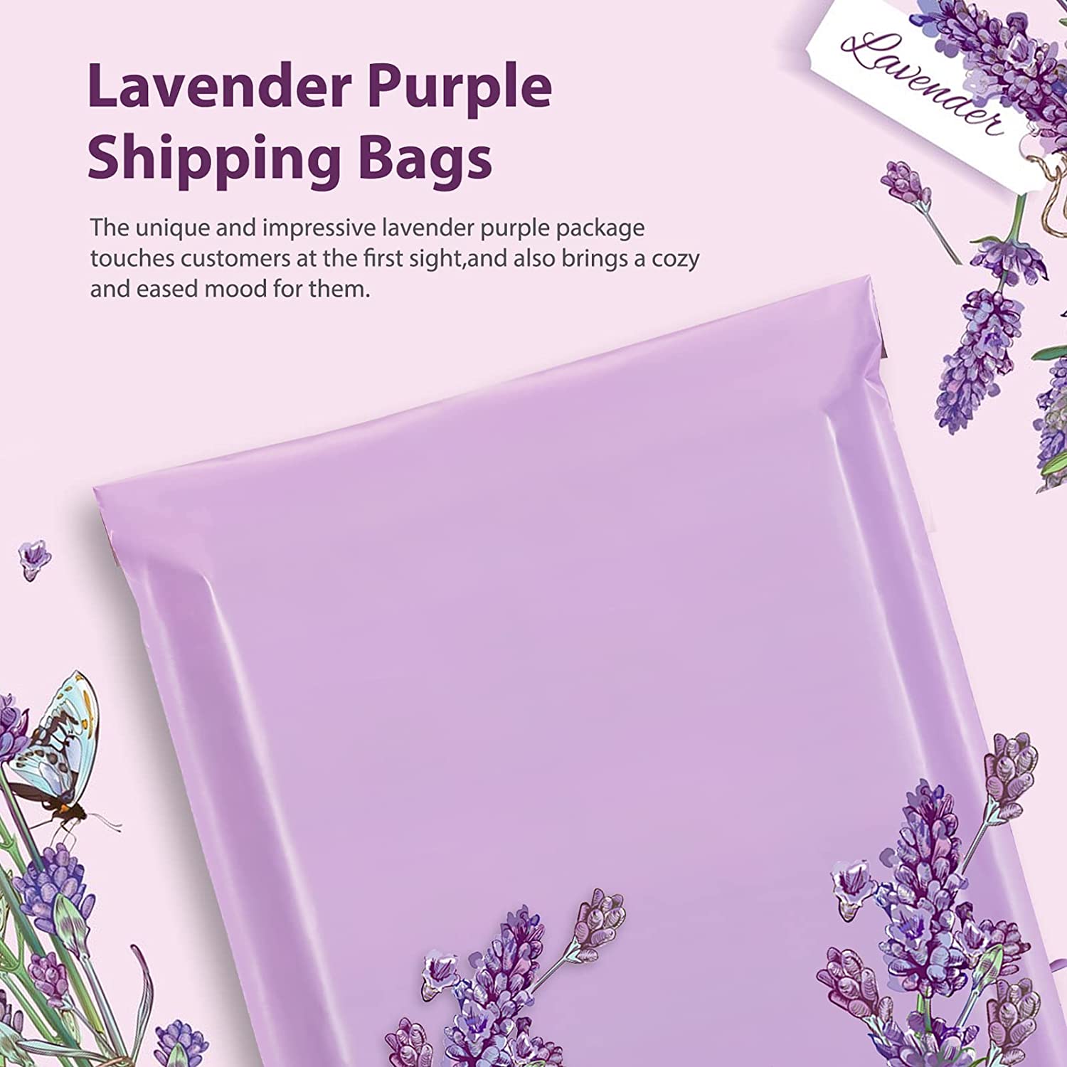 19x24 Poly - Mailer Envelope Shipping Bags | Light Purple - Shipping In Style