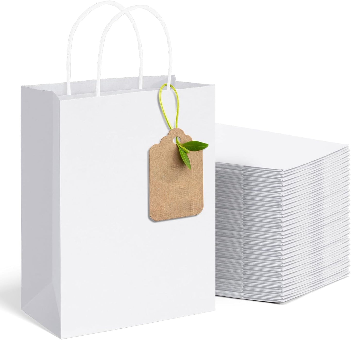 8x4.5x10 Inch Kraft Paper Gift Bags
