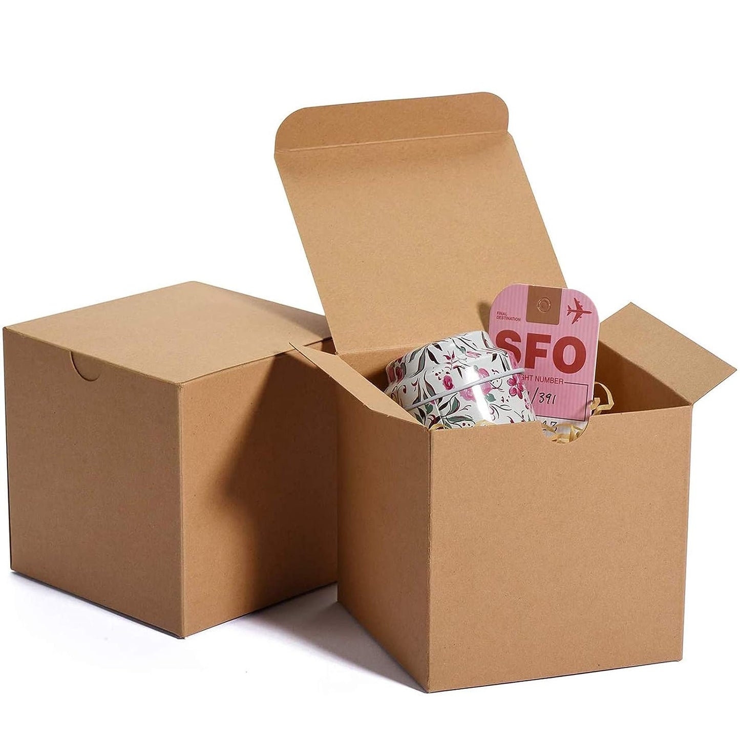 4x4x4 Inch Cardboard Gift Boxes with Lids