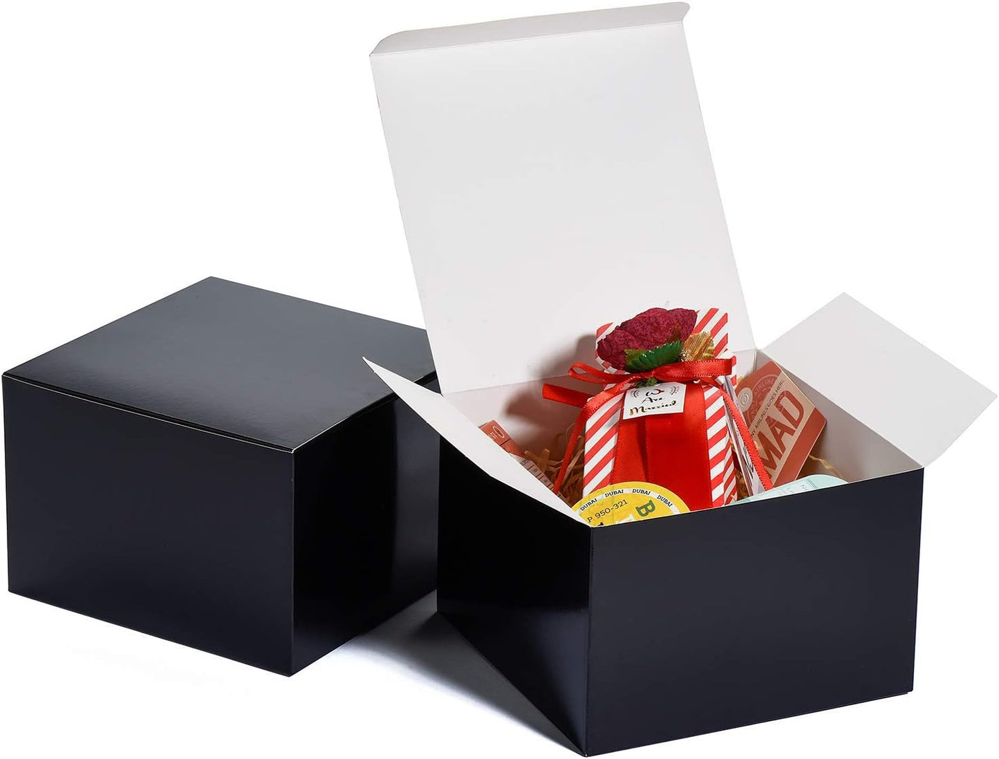 6x6x4 Inch Cardboard Gift Boxes with Lids