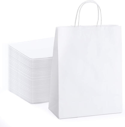 10x5x13 Inch Kraft Paper Gift Bags | 100 Pack Wholesale
